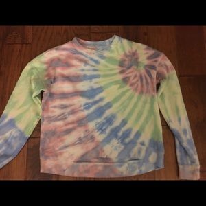Aritzia Tie dye cropped longsleeve